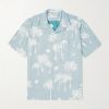 New Palmito Convertible-Collar Printed Cotton Shirt