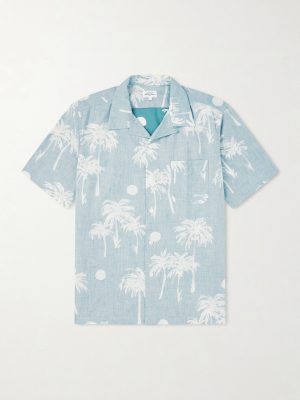 New Palmito Convertible-Collar Printed Cotton Shirt New Palmito Convertible-Collar Printed Cotton Shirt