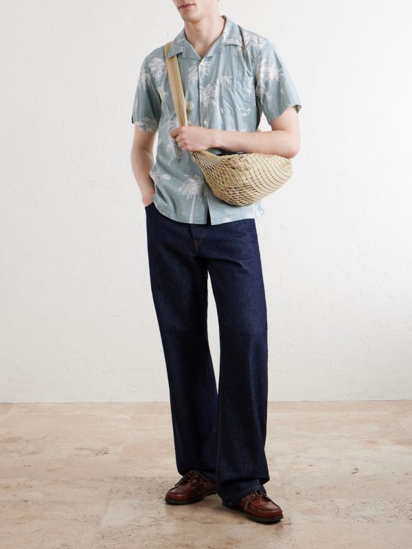 New Palmito Convertible-Collar Printed Cotton Shirt - OU