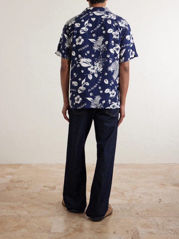 Palmito Camp-Collar Printed Shirt - BK