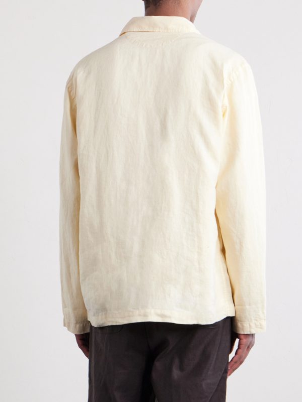 Perry Linen and Cotton-Blend Woven Jacket - BK Perry Linen and Cotton-Blend Woven Jacket - BK