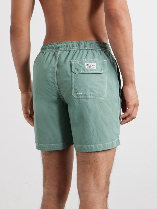 Slim-Fit Mid-Length Swim Shorts - BK Slim-Fit Mid-Length Swim Shorts - BK
