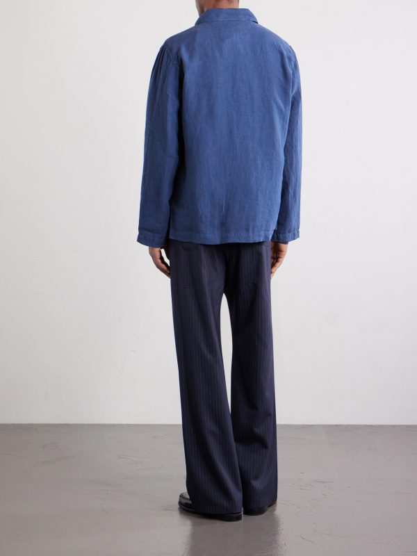 Perry Linen and Cotton-Blend Woven Jacket - BK Perry Linen and Cotton-Blend Woven Jacket - BK