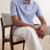 Knitted Linen Polo Shirt - CU Knitted Linen Polo Shirt - CU