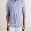 Knitted Linen Polo Shirt - FR Knitted Linen Polo Shirt - FR
