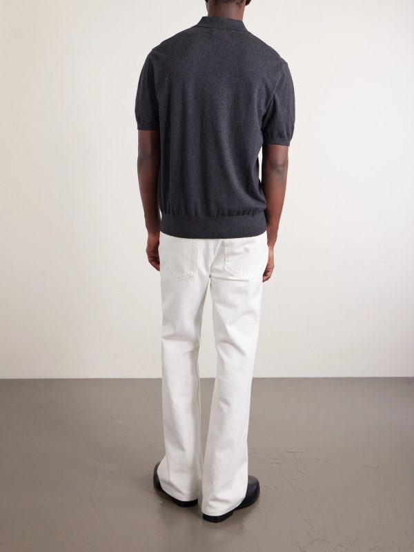 Cotton and Cashmere-Blend Polo Shirt - BK Cotton and Cashmere-Blend Polo Shirt - BK