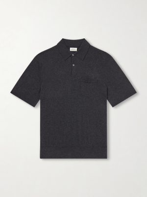 Cotton and Cashmere-Blend Polo Shirt