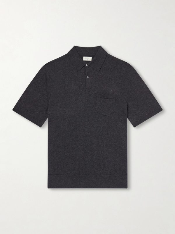 Cotton and Cashmere-Blend Polo Shirt Cotton and Cashmere-Blend Polo Shirt