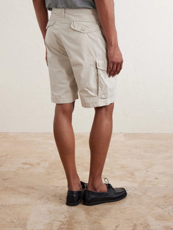 Battle Straight-Leg Cotton Shorts - BK Battle Straight-Leg Cotton Shorts - BK