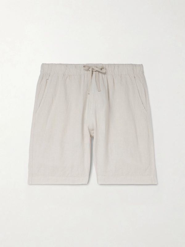 Joggy Straight-Leg Linen Bermuda Shorts Joggy Straight-Leg Linen Bermuda Shorts