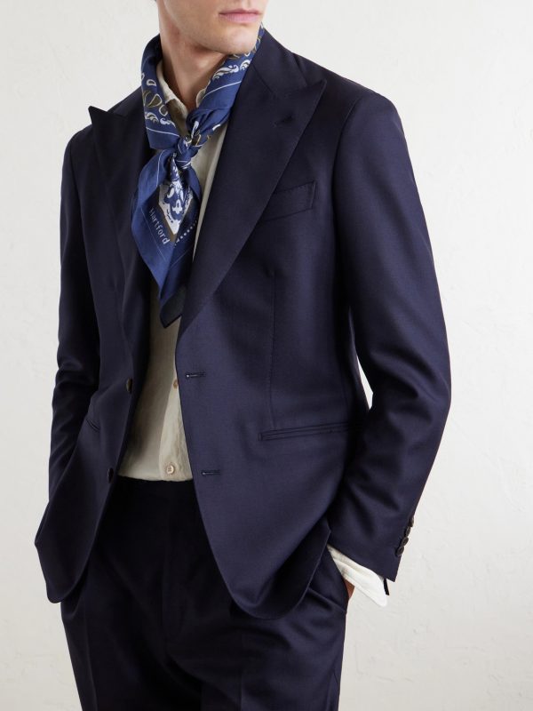 Bandana-Print Cotton-Voile Scarf - OU