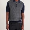 Jacquard-Knit Cotton Polo Shirt - FR Jacquard-Knit Cotton Polo Shirt - FR