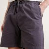 Joggy Straight-Leg Cotton Drawstring Shorts - CU Joggy Straight-Leg Cotton Drawstring Shorts - CU