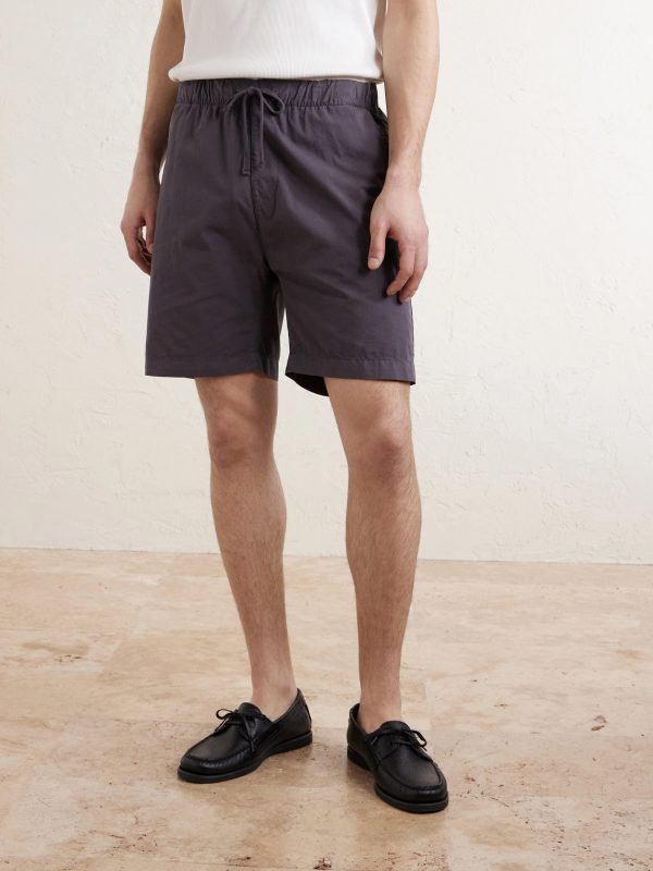 Joggy Straight-Leg Cotton Drawstring Shorts - FR Joggy Straight-Leg Cotton Drawstring Shorts - FR