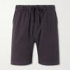 Joggy Straight-Leg Cotton Drawstring Shorts Joggy Straight-Leg Cotton Drawstring Shorts