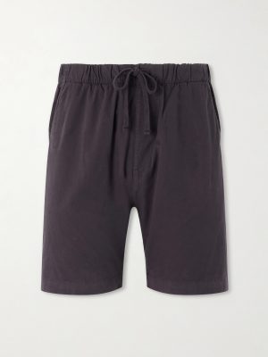 Joggy Straight-Leg Cotton Drawstring Shorts Joggy Straight-Leg Cotton Drawstring Shorts