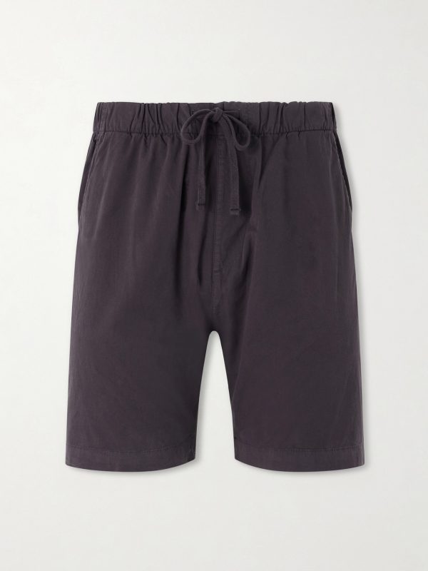 Joggy Straight-Leg Cotton Drawstring Shorts Joggy Straight-Leg Cotton Drawstring Shorts