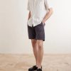 Joggy Straight-Leg Cotton Drawstring Shorts - OU Joggy Straight-Leg Cotton Drawstring Shorts - OU