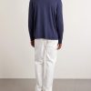 Garment-Dyed Lyocell and Cotton-Blend Jersey Henley Shirt - BK Garment-Dyed Lyocell and Cotton-Blend Jersey Henley Shirt - BK