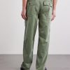 Fatigue Straight-Leg Herringbone Cotton Trousers - BK