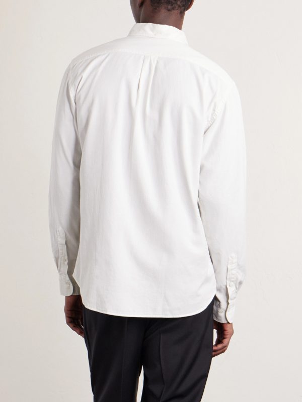 Pitt Button-Down Collar TENCEL™ Lyocell, Cotton and Linen-Blend Shirt - BK