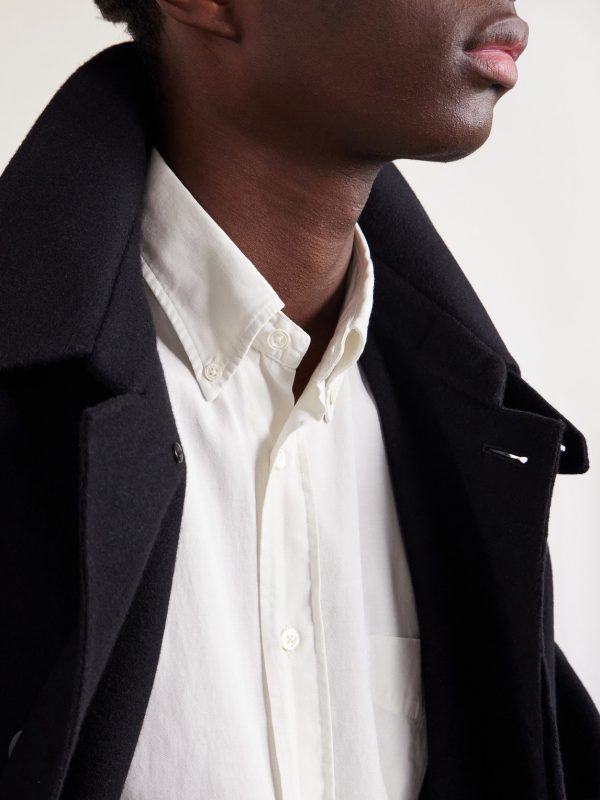 Pitt Button-Down Collar TENCEL™ Lyocell, Cotton and Linen-Blend Shirt - CU