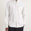 Pitt Button-Down Collar TENCEL™ Lyocell, Cotton and Linen-Blend Shirt - FR