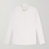 Pitt Button-Down Collar TENCEL™ Lyocell, Cotton and Linen-Blend Shirt