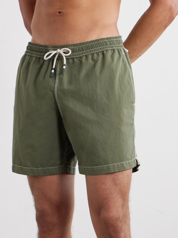 Slim-Fit Mid-Length Swim Shorts - OU Slim-Fit Mid-Length Swim Shorts - OU