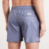 Straight-Leg Mid-Length Recycled Swim Shorts - BK Straight-Leg Mid-Length Recycled Swim Shorts - BK