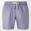 Straight-Leg Mid-Length Recycled Swim Shorts Straight-Leg Mid-Length Recycled Swim Shorts