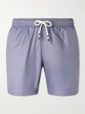 Straight-Leg Mid-Length Recycled Swim Shorts Straight-Leg Mid-Length Recycled Swim Shorts
