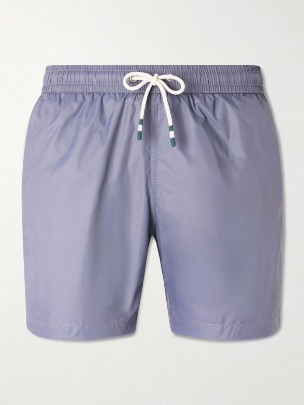 Straight-Leg Mid-Length Recycled Swim Shorts Straight-Leg Mid-Length Recycled Swim Shorts