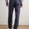 Joggy Straight-Leg Linen Drawstring Trousers - BK