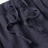 Joggy Straight-Leg Linen Drawstring Trousers - E1