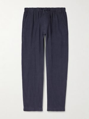 Joggy Straight-Leg Linen Drawstring Trousers Joggy Straight-Leg Linen Drawstring Trousers