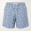 Straight-Leg Printed Swim Shorts Straight-Leg Printed Swim Shorts