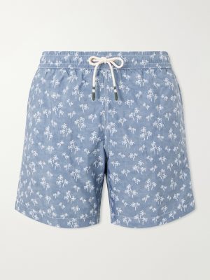 Straight-Leg Printed Swim Shorts Straight-Leg Printed Swim Shorts