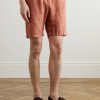 Joggy Straight-Leg Linen Bermuda Shorts - FR Joggy Straight-Leg Linen Bermuda Shorts - FR