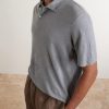 Knitted Linen Polo Shirt - CU Knitted Linen Polo Shirt - CU