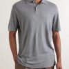 Knitted Linen Polo Shirt - FR Knitted Linen Polo Shirt - FR