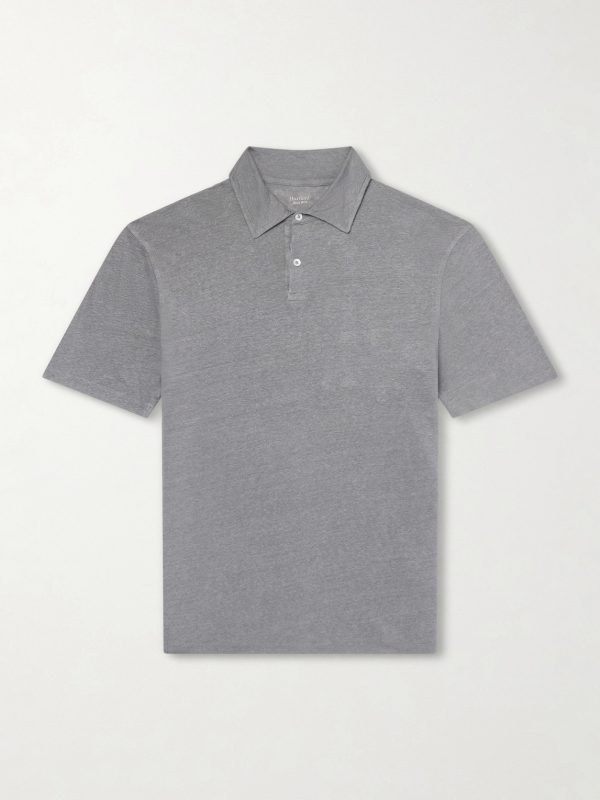Knitted Linen Polo Shirt Knitted Linen Polo Shirt