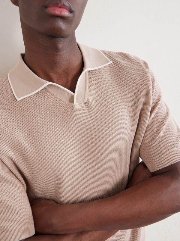 Open-Collar Cotton-Piqué Polo Shirt - CU Open-Collar Cotton-Piqué Polo Shirt - CU