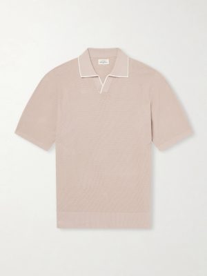 Open-Collar Cotton-Piqué Polo Shirt Open-Collar Cotton-Piqué Polo Shirt