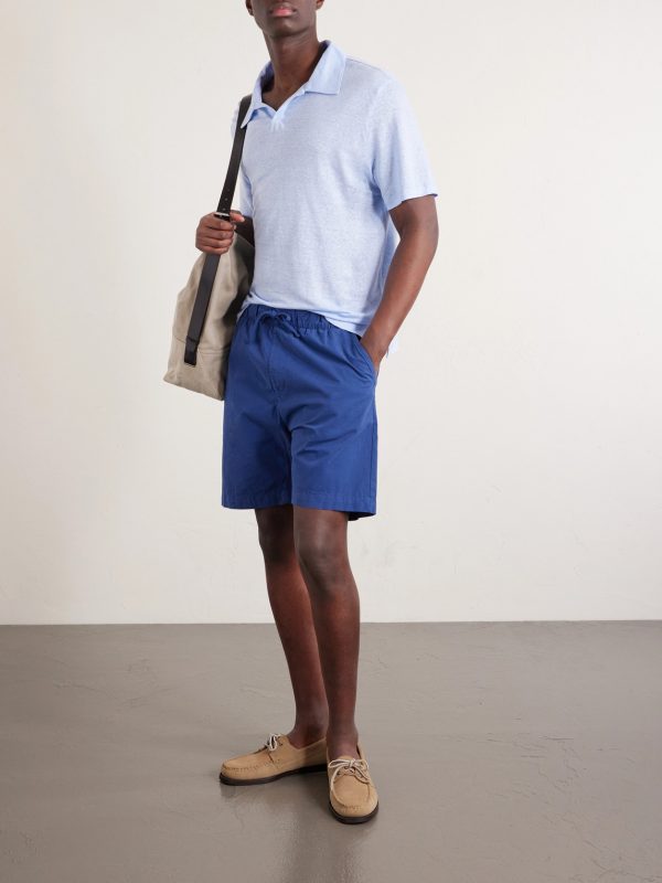 Joggy Slim-Fit Cotton Drawstring Shorts - OU Joggy Slim-Fit Cotton Drawstring Shorts - OU