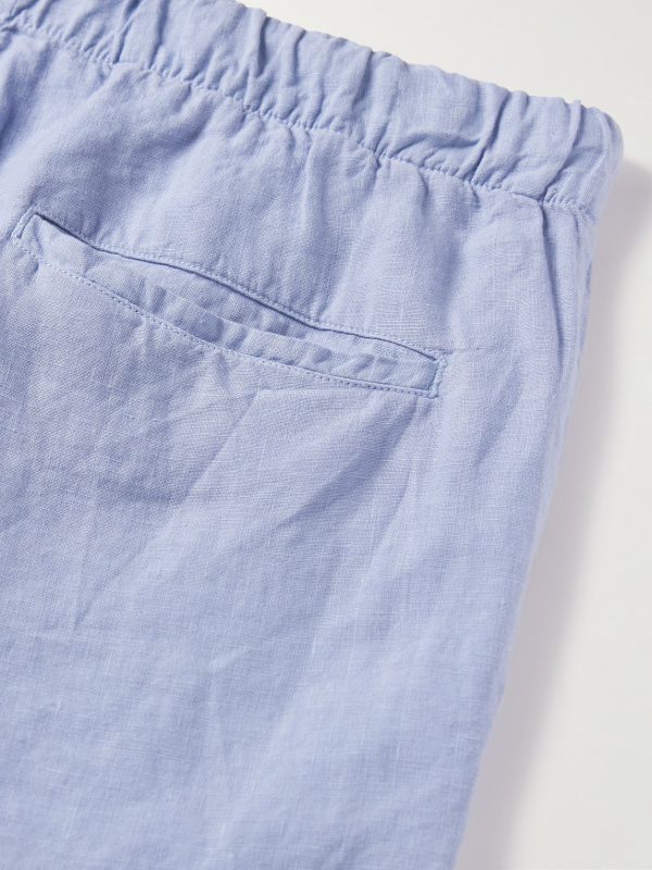 Joggy Straight-Leg Linen Bermuda Shorts - CU