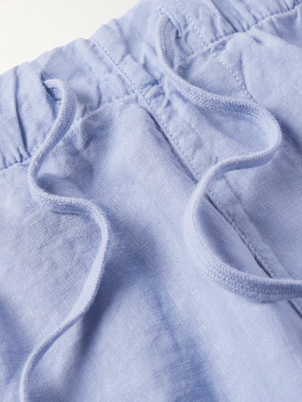 Joggy Straight-Leg Linen Bermuda Shorts - E1