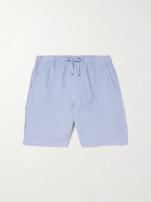 Joggy Straight-Leg Linen Bermuda Shorts Joggy Straight-Leg Linen Bermuda Shorts