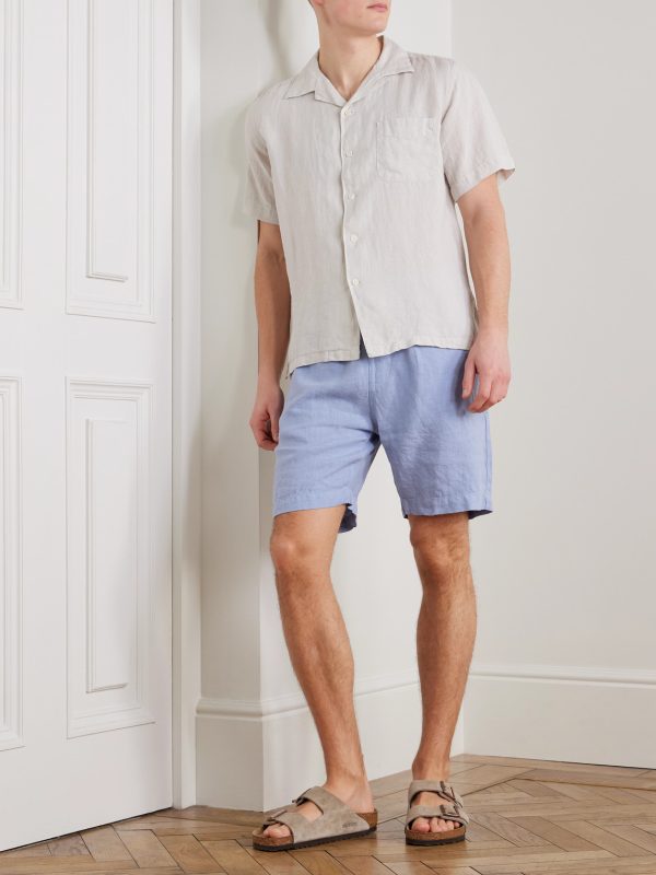 Joggy Straight-Leg Linen Bermuda Shorts - OU