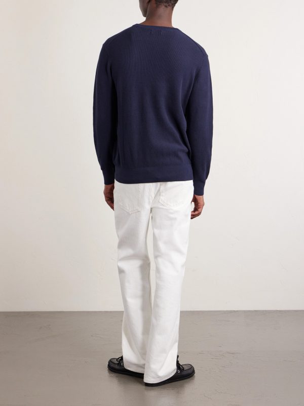 Cotton-Piqué Sweater - BK Cotton-Piqué Sweater - BK